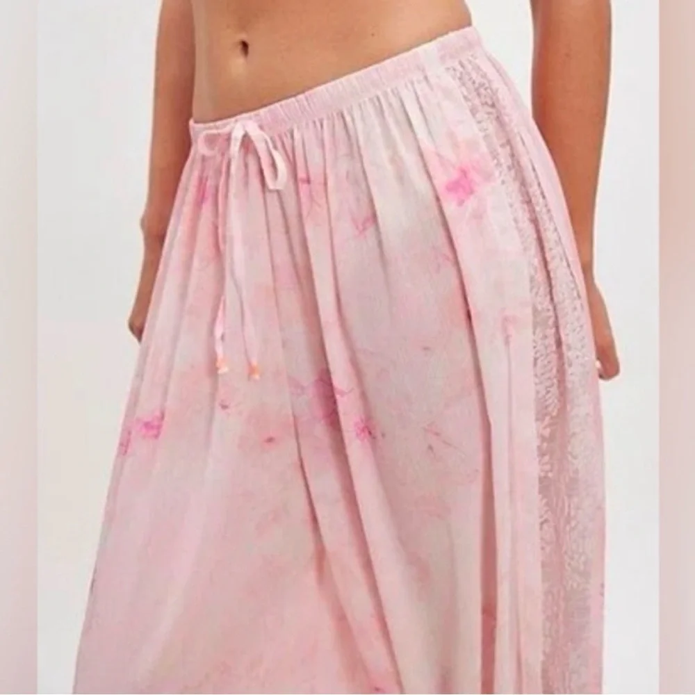 Free People Ready To Go Bloomer Pants Small Pink Combo NWT